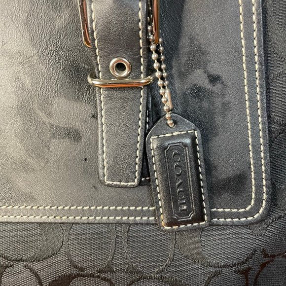 Black Coach Purse - Picture 3 of 8
